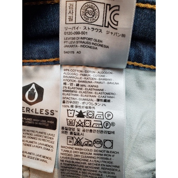 Levi's 541 Jeans Mens Size 34 Blue Denim Cotton Pockets Straight Leg Flat‎ Front - Picture 7 of 8